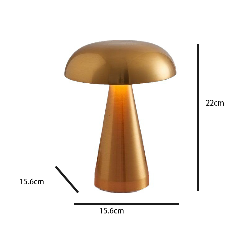 LunaLamp - USB rechargeable cordless table lamp with 3-color touch sensor