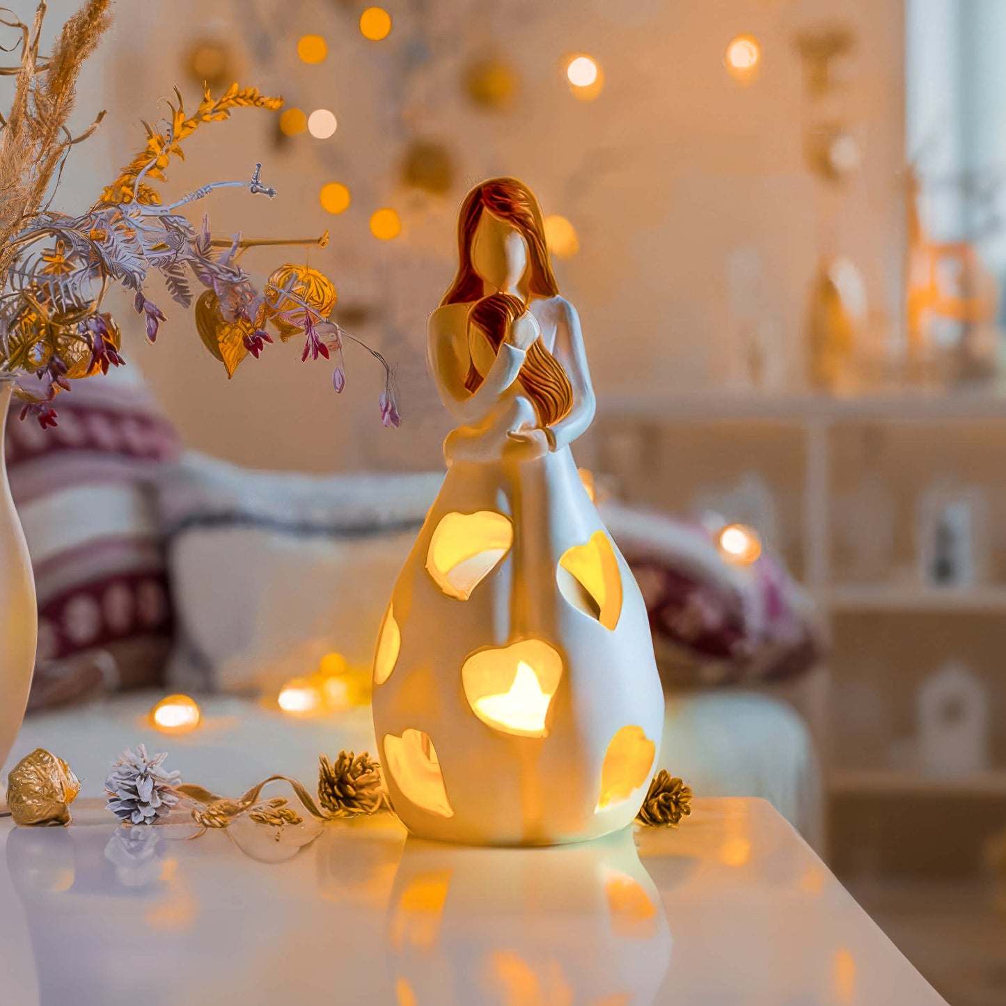 Eternal heart light - a symbol of eternal love