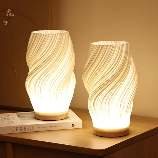 DreamWave - Dimmable Modern Cream - Colored 3D Wave Lamp