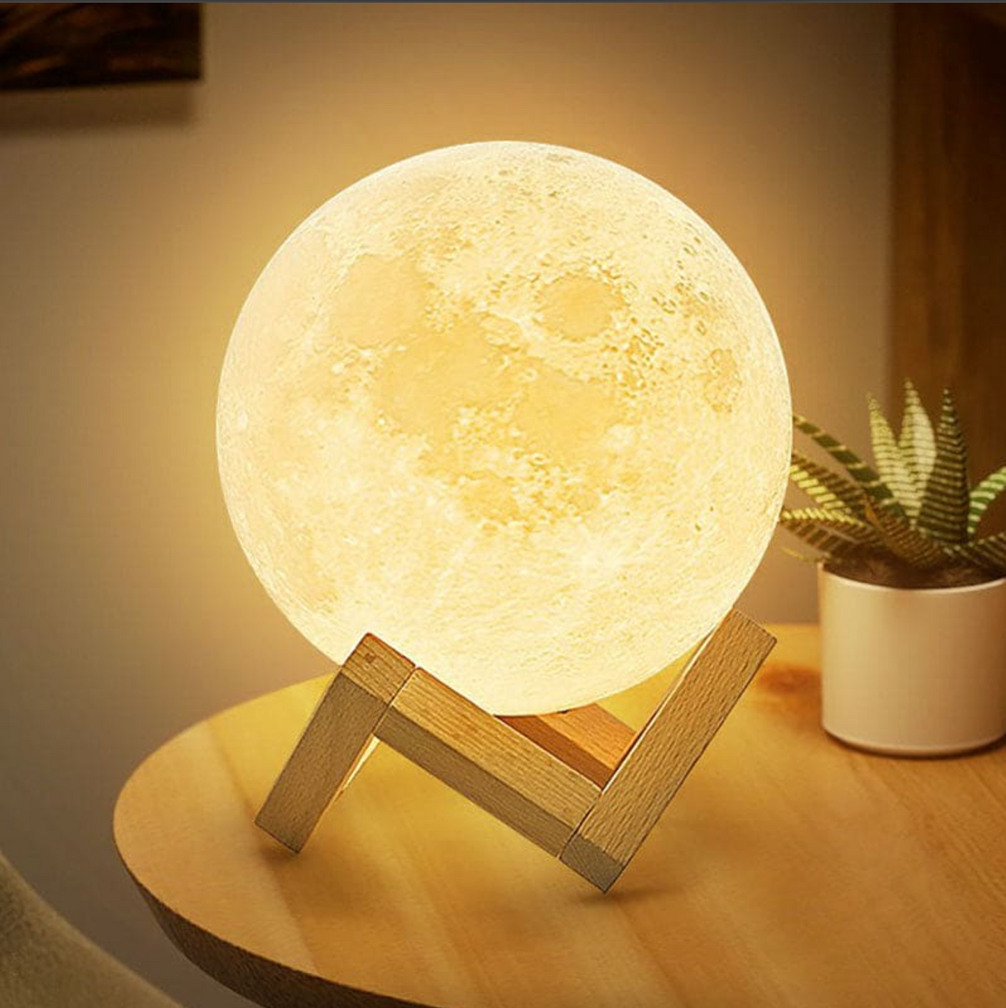 Cordless LED rechargeable table lamp Magic Moon Lamp - living room | bedside lamp