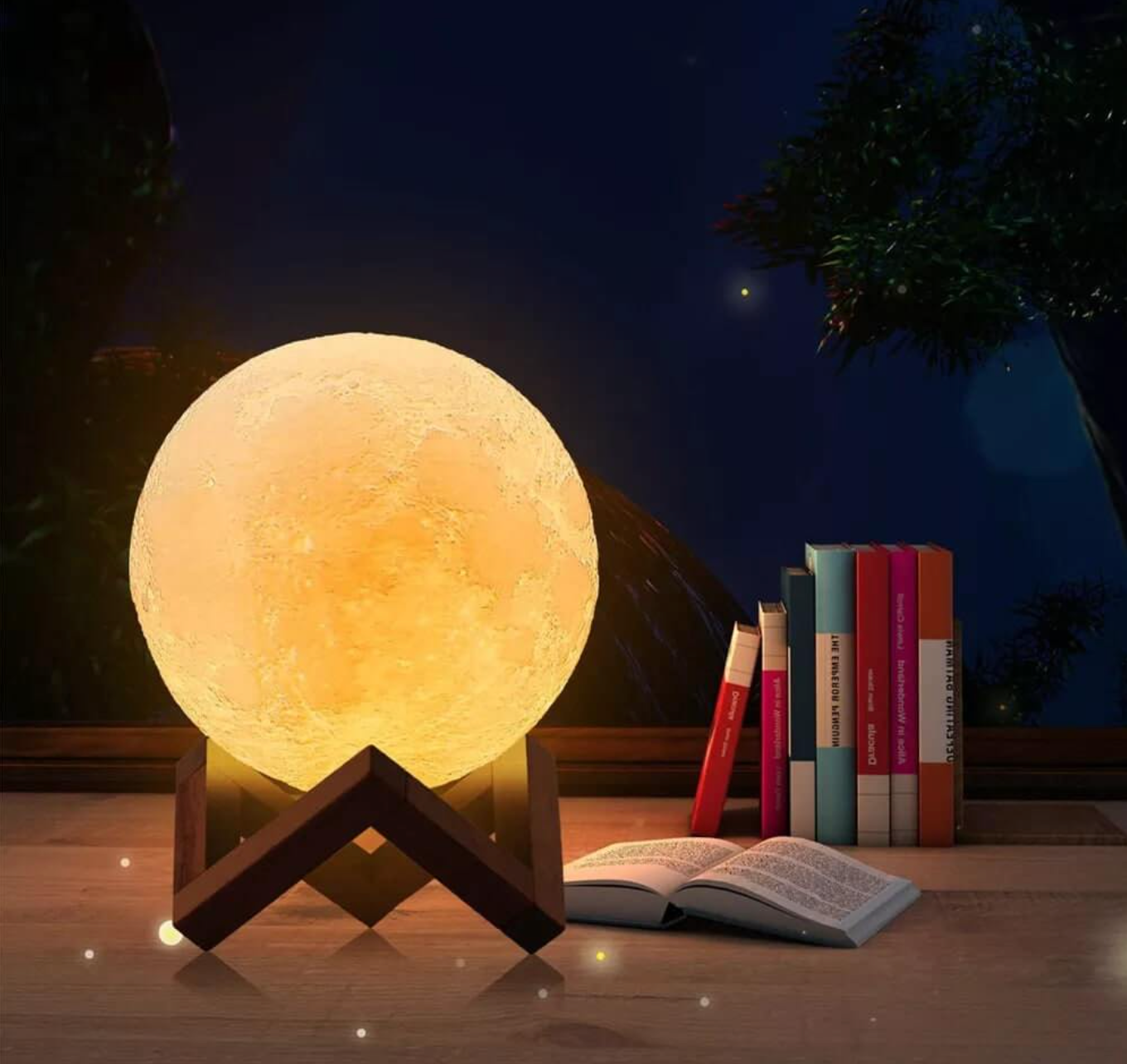 Cordless LED rechargeable table lamp Magic Moon Lamp - living room | bedside lamp