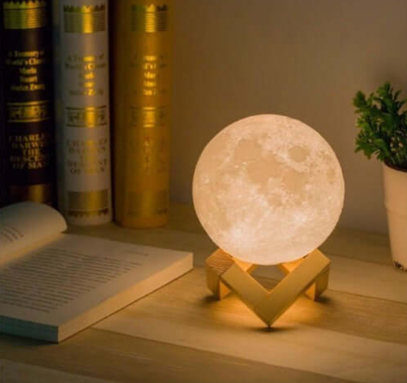 Cordless LED rechargeable table lamp Magic Moon Lamp - living room | bedside lamp