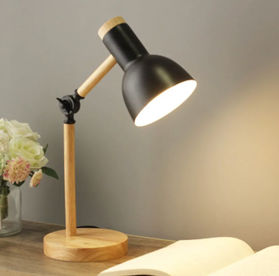 Kids Table Lamp - Nordic Creative Wooden Art LED Desk Lamp | Kids Lamp