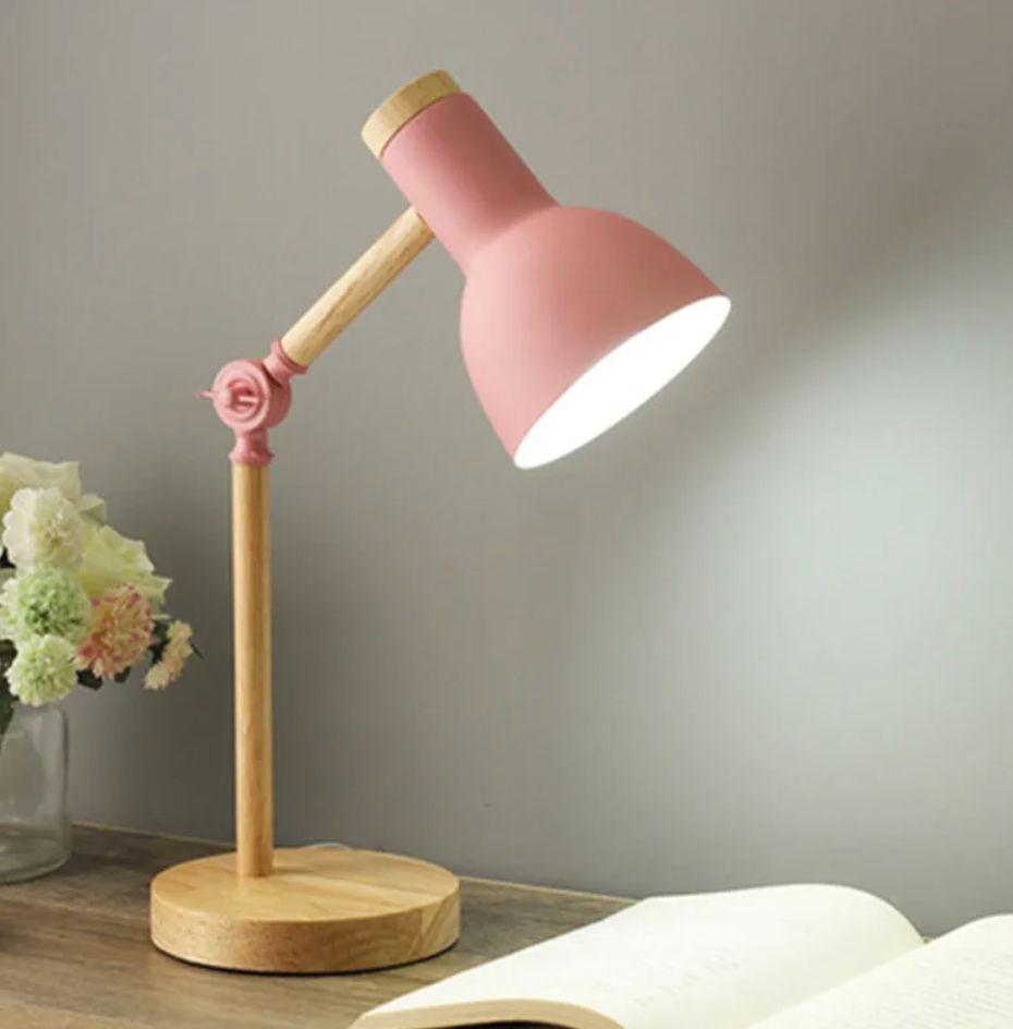 Kids Table Lamp - Nordic Creative Wooden Art LED Desk Lamp | Kids Lamp