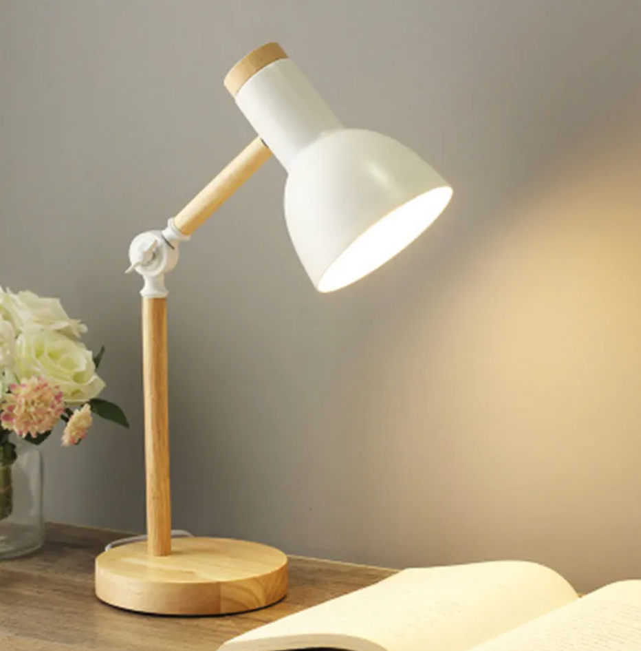Kids Table Lamp - Nordic Creative Wooden Art LED Desk Lamp | Kids Lamp