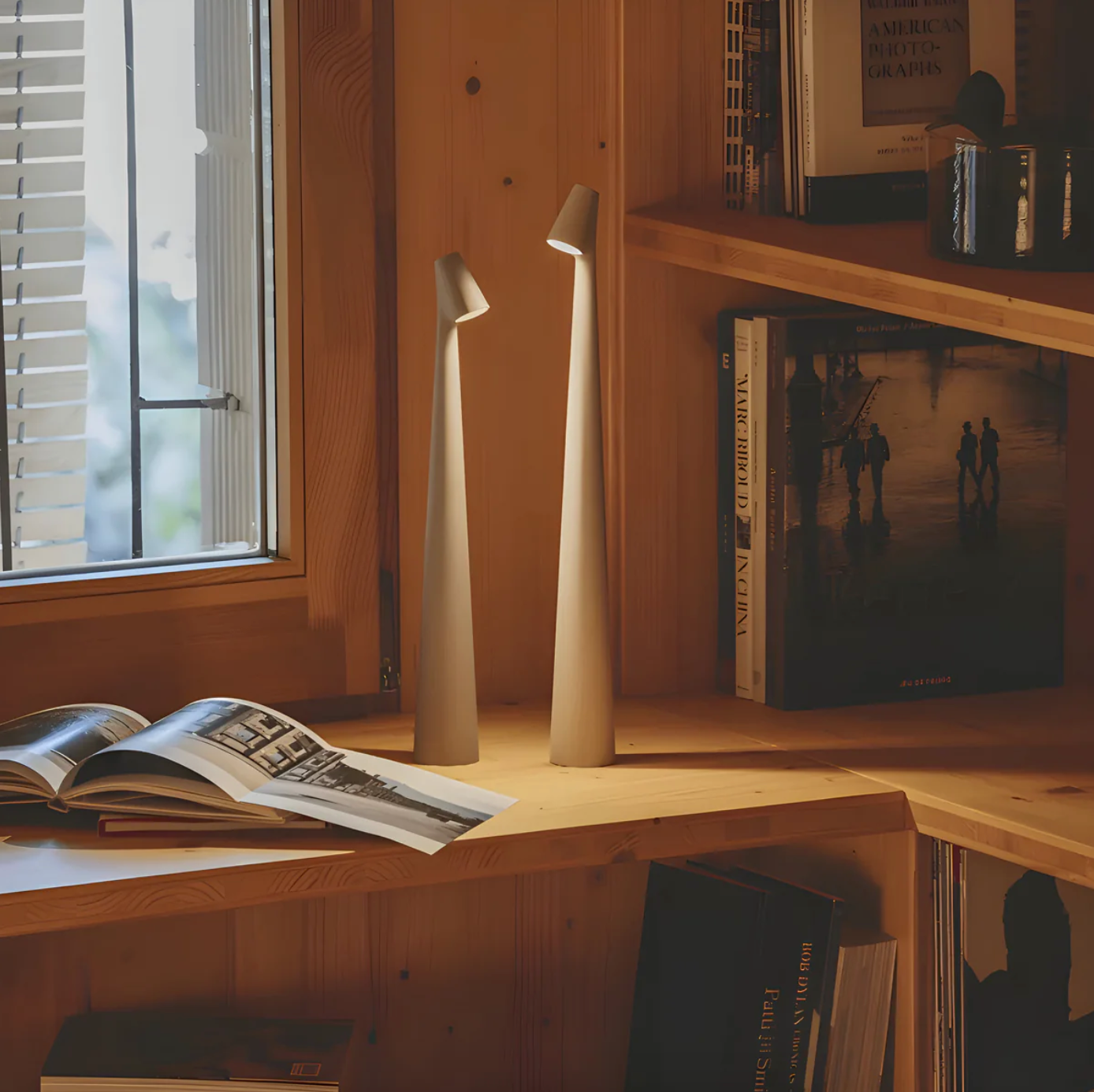 Nordic Minimalist Design Mood Lamp | Cordless Table Lamp | LED | Reading lamp | Bedside lamp