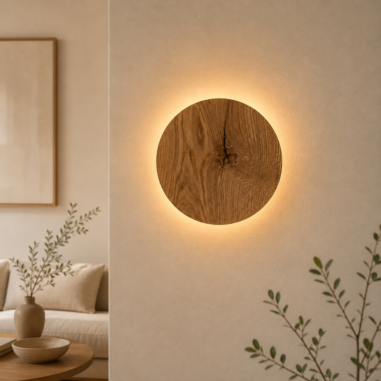 WoodGlow – Oak Wall Lamp