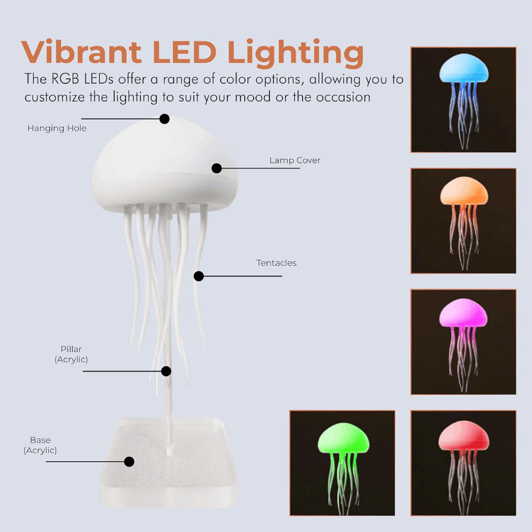 Jellumina - Voice-Activated Colour-Changing Jellyfish Lamp