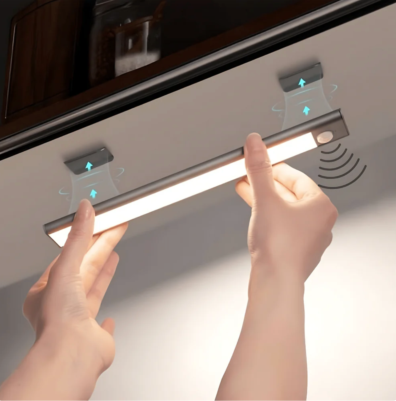 Rechargeable Under Cupboard Lights  'LumiKitchen' – Under Cabinet Kitchen Lighting – Dimmable USB