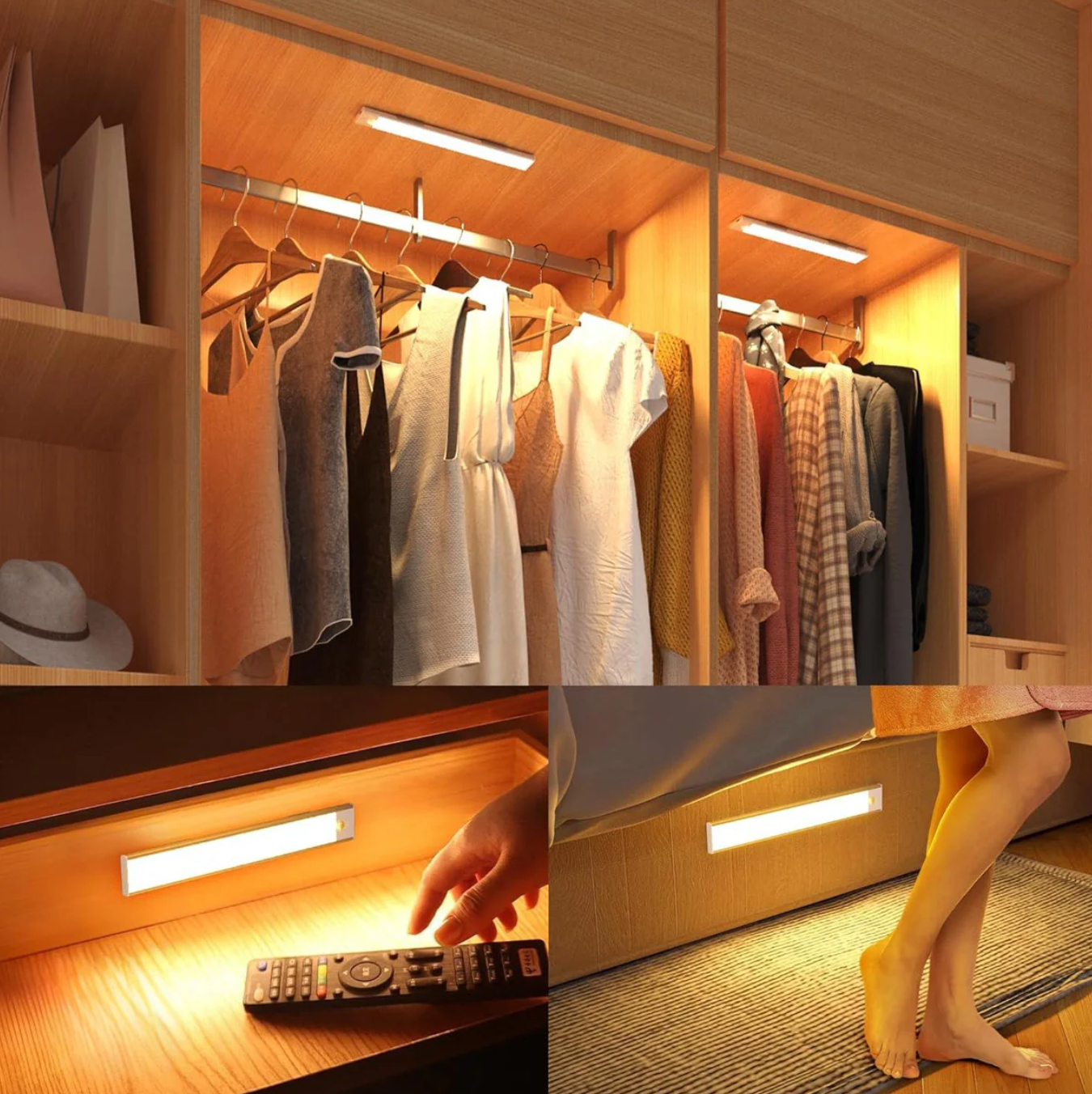 Rechargeable Under Cupboard Lights  'LumiKitchen' – Under Cabinet Kitchen Lighting – Dimmable USB
