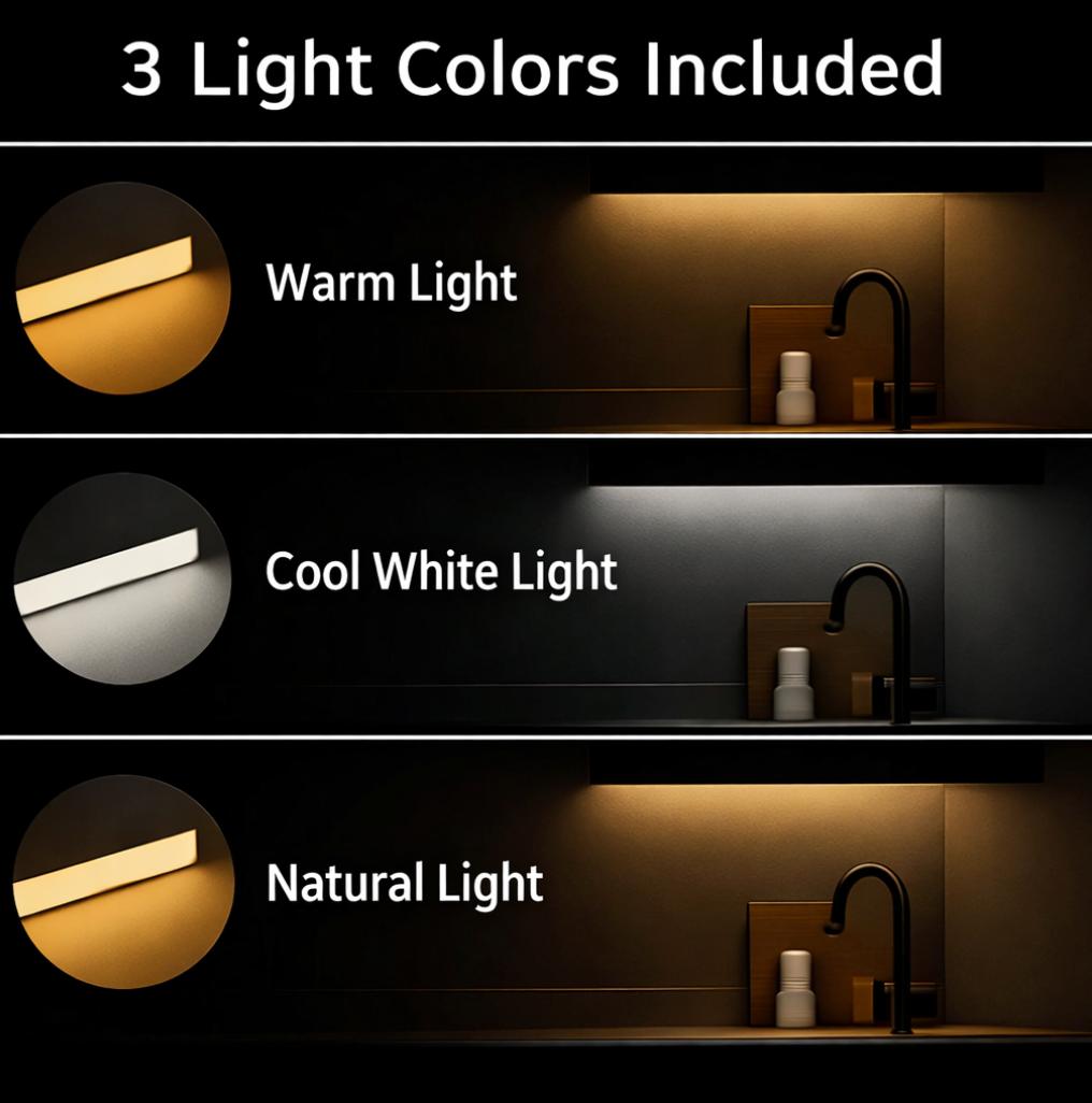 LumiKitchen – Cordless LED Cabinet Light with Motion Sensor