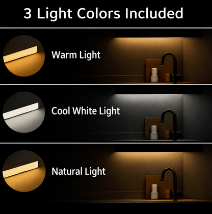 Rechargeable Under Cupboard Lights  'LumiKitchen' – Under Cabinet Kitchen Lighting – Dimmable USB