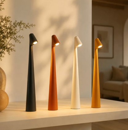 Rechargeable Bedside Table Lamp – 3-Level Dimmable Touch Light | Cordless LED Nordic Bedside Lamp
