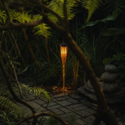 BambooFlame Solar Torch