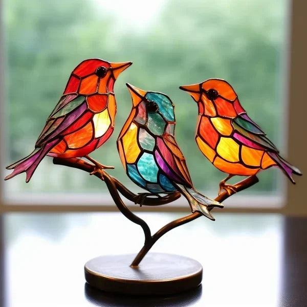 Coloured Glass Birds for Chic Interior Design - ChicGlass Birds