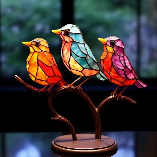 Coloured Glass Birds for Chic Interior Design - ChicGlass Birds